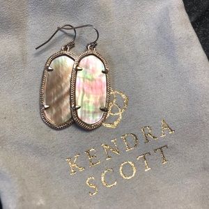 Kendra Scott Rose Gold Pearl Elle Earrings